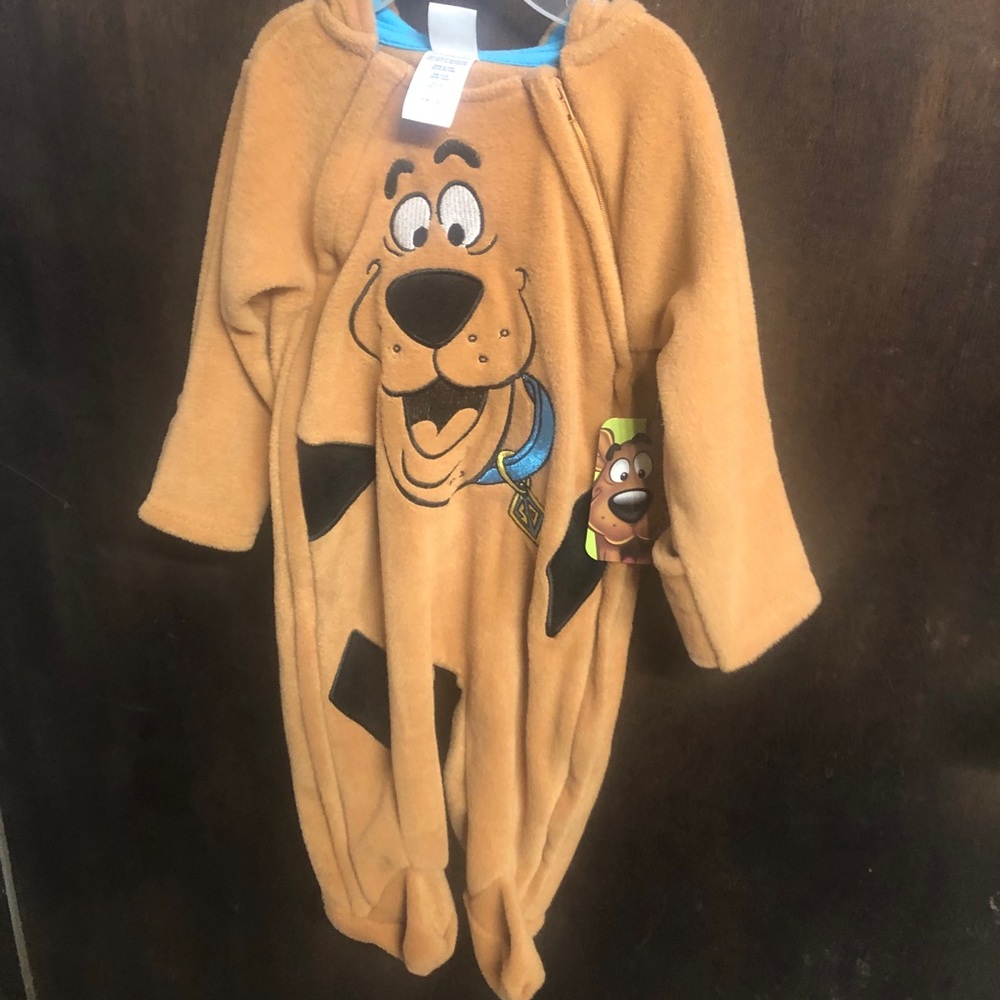 Scooby Doo 3-6 month fleece suit